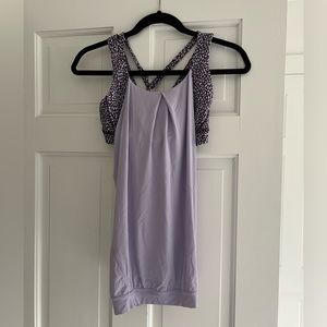 Lululemon Womens Size 6 Purple Built In Bra Sleeveless Tank Top